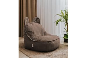 chilly pilley Mumin Sillón Infantil en Pana Acogedor y Suave Dormitorio Infantil