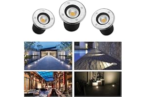 CPROSP 3 PACK Spot LED Encastrable IP65 230V AC85-265V 270Lumen Lampe d'éclairage de Jardin Extérieur Blanc Naturel pour Eclairage de Chemin D'accès pour Terrasse de Jardin Escalier Garage