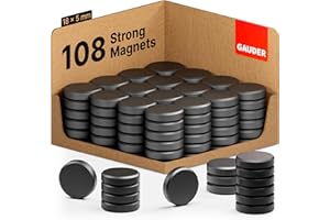 GAUDER Magnets for Whiteboard, Notice Board & more | Small Magnets for Crafts | Fridge Magnets (100 + 8 pieces)
