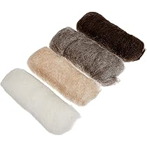 Rayher Reine Schurwolle Vlies 50g Weiß - Naturwolle Für Bastelprojekte & Handarbeiten