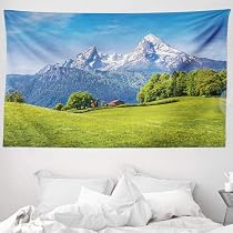 Tapisserie Murale Fleurs De Cerisier - 230x140 Cm - Tissu Microfibre - Décor Chambre Ou Salon