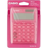Casio Ms-20Uc-Rd-N-Dc Casio Mini Masa Hesap Makinesi, Pembe