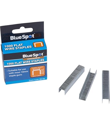 Bosch 1000pc Fine Wire Staples - 10 X 10.6mm For Upholstery, Craft & Light Packaging