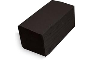 Tovagliolo MORIGAMI SER41008051 40x40, Airlaid, piega 1/8, 30 tovaglioli, nero