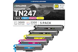 ECHALLENGE tn247 tn243 Kompatibel für Brother TN-243CMYK Toner für Toner Brother MFC L3750CDW L3770CDW MFC-L3750CDW TN 243CMYK TN-247 Toner DCP-L3550CDW HL-L3210CW 2026er-Chip-Generation