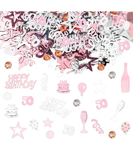 Confettis Chiffre 18 En Or Rose Pailleté - Lot De 50 - Décoration Anniversaire, Mariage, Fête - Idée Déco De Table Festif - 7