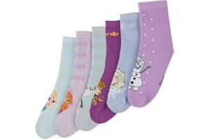 ONOMATO! Socken Kinder Mädchen | Premium Kindersocken aus Baumwolle | 6 Paar | Lustige Socken für Sandalen Mädchen | Modische Geschenke für Mädchen