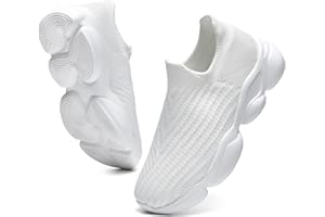 KEFOERDI Zapatillas Mujer Deportivas Zapatos Running Caminar Ligeros Comodos Casual Sin Cordones Gimnasio Sneakers 35-43 EU