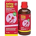 Anima-Strath Immune System Food Supplement with Vitamins & Minerals for Dogs & Cats Digestive Care, 61 Nutrients, Amino Acids & Prebiotic Qualities Pet Food Topper (100 ml with Thyme)