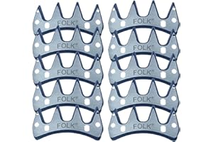 Kit 10 cuchillas esquilar ovejas MARCA Folk ®, 4 puntas 4,5 mm Tipo B recto. Oferta,universal esquiladoras Folk, Heiniger, Beiyuan, Oster, Lister, Supershear, liscop,