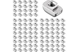 GETLITOOL 100PCS Écrous en T Écrous à Tête de Marteau M4 EU30 en Acier au Carbone de Haute Qualité pour Profilé en Aluminium pour Poignées de Porte l'Industrie des Machines