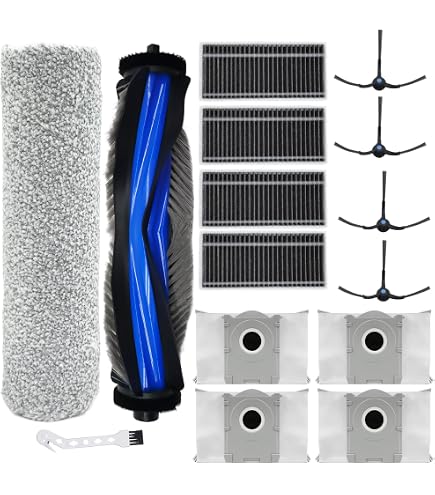 Ersatz Bürstenrolle & Wischwalze Für Ecovacs Deebot X8 Pro Omni / X8 Omni – 2x Walze, 1x Seitenbürste