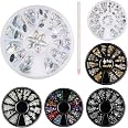 4-teiliges Nagel-Art-Set Mit Ketten & Strass – 3D-Dekoration Für Maniküre, Gold, DIY Nail Art