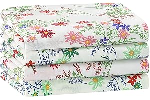 HOULIFE Mouchoirs pour femmes Mouchoir en coton doux pour femmes Mouchoirs pour femmes à fleurs Mouchoir pour femmes à fleurs vintage