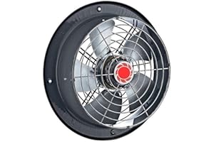 Uzman-Versand 250mm Ventilateur Mural, Extracteurs d'air Industriel VENTILATEURs Aspiration Extracteur Helicoide Ventilation