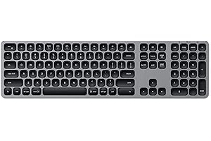 Satechi Tastiera Bluetooth in Alluminio con Tastierino Numerico – per MacBook Pro/Air M2/M1, iPad Pro/Air M2/M1, Mac Mini M2, iMac M1 QWERTY Layout Stati Uniti Inglese Americano