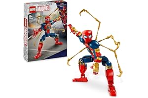 LEGO Marvel Figura para Construir: Iron Spider-Man Articulada para el Juego de Roles de Superhéroes, Juguete de Construcción con Armadura, Regalo para Niños y Niñas de 8 Años o Más 76298