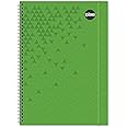 RHINO A4 Notebook with Elastic Book Marker, 200 Page / 8mm Lined Writing Book, 1 Pack, Hardback & Spiral Notepad, School & Office Stationery Supplies