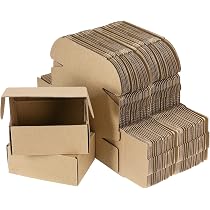 Pacco Da 50 Scatole Di Cartone Ondulate 7x7x6 Pollici - Perfette Per Spedizioni E Imballaggi