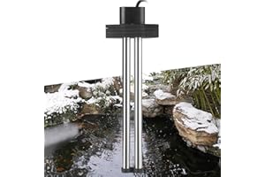 FEDOUR Teichheizung 600W - Eisfreihalter für Teiche, Koi-Teich, Gartenteichenteiser mit 5m Langem Kabel und Schwimmendem Schaumstoff