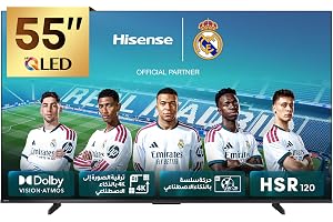 Hisense 55 inch QLED Smart TV E7Q-Quantum Dot Colour, AI Picture, Dolby Vision, Dolby Atmos, Share to TV, Voice Control, Filmmaker Mode, Youtube, Netflix, Disney+ 55E7Q (2025 UAE Version)