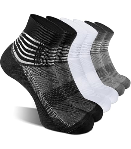Zssxysm 3 Paires Chaussettes De Contention Pour Homme Femme, Chaussettes De Compression De Running, Bas De Contention Sport Chaussettes De Compression Pour Avion Voyage Ski Handball (Gris