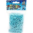 Rainbow Loom Glow Blue Rubber Bands with 24 C-Clips