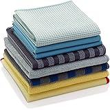 E-Cloth Home Cleaning Set, Microfibre, Polyester, Assorted Colours, 8 Cloth