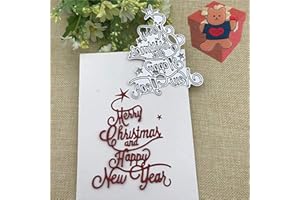 GOWXS Merry Christmas Metal Die Cuts，Merry Christmas Party Festival Invitation Card Cutting Dies Cut Stencils for DIY Scrapbooking Photo Album Decorative Embossing Paper Dies for Card Making Templated…