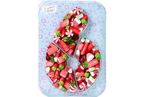 Gommy´s Factory Birthday Candy Box Nº6 Wine Gum Cake - Sweets Children's Birthday Delicious and Perfect for Any Celebration - Birthday Cake Party Number 500 g Candy Box