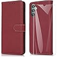 SMYTU Cover a Libro per Samsung Galaxy A04s / A13 5G + Vetro Temperato,Custodia Samsung Galaxy A04s / A13 5G,Custodia Flip in