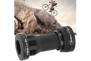 VBESTLIFE Support de Pédalier Bike BC, Alliage D'aluminium 1.37x24T Vélos de Route VTT 68‑73mm BB Supports de Pédalier (Le Noir)