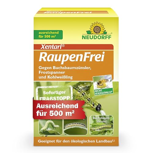 Neudorff Caterpillar-Free Xentari, 25g, Prevents Box tree Moths on Box Trees, Single, 40 x 30 x 30 cm