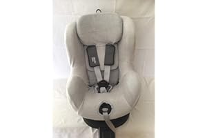 FAMRY EKO Summer Cover Terry Cloth for Römer Dualfix and Dualfix 2R Terry Cloth 100% Cotton Blue Grey