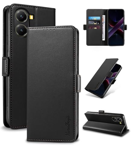 SEAHAI Leder Flip Case Für Honor X8c - Brieftaschenhülle Mit Kartenfach, Ständer & Magnetverschluss
