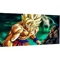 Tableau Dragon Ball DBZ Son Goku Sur Toile - Impression Haut De Gamme 160 X 80 Cm - Décoration Murale Moderne Et Vibrante