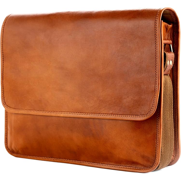 STILORD Tom Vintage Lederen Schoudertas voor Mannen en Vrouwen 15 inch Laptoptas DIN A4 Messenger Bag Tas Echt Leer Kleur:maraska - bruin
