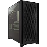 Corsair 4000D AIRFLOW Tempered Glass Mid-Tower ATX Case - High-Airflow - Cable Management System - Spacious Interior - Two In