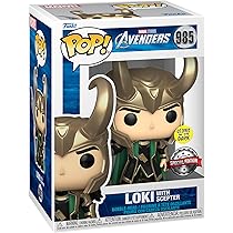 Funko - Pop! Mściciele: Loki z berłem błyszczącym w ciemności