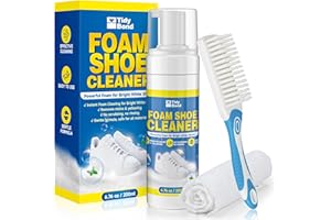 Tidybond Sneaker Reiniger Set – 200 ml Weißer Sneaker Cleaner Schaum für Schuhe – Tiefenreinigung & Schuhpflege für Sneaker, Turnschuhe, Leder, Gummi & Canvas