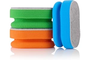 ‎HIGLOSS HiGloss Insta-Schwamm 3 Stück – Reinigungsschwämme mit Mikrofaserstruktur, chemiefrei, für Leder, Auto, Küche, empfindliche Flächen, Made in Germany