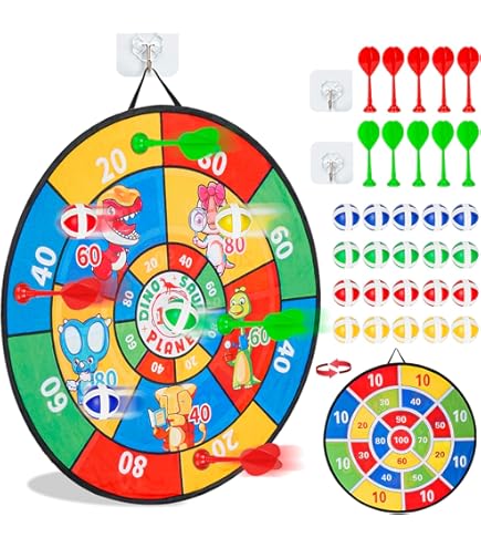 Diana De Dardos Para Niños - Forma De Balón De Fútbol, 66 Cm, Con Bolas Adhesivas Y Dardos, Juguete Plegable Para Fiestas