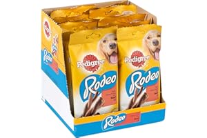 Pedigree Rodeo - Chewy Twists Dog Treats With Beef, 1 Bag of 12 X (1 X 140 G / Total Of 8 Chews)