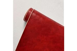 E-ALLDIR Patch De RéParation En Cuir Patchs Kit De RéParation Auto-AdhéSifs Tissu En Cuir Pu Tissus De CanapéS SièGes D'Auto Trous De RéParation DéChirures, BrûLures, Taches rouge 3 50 x 138 cm