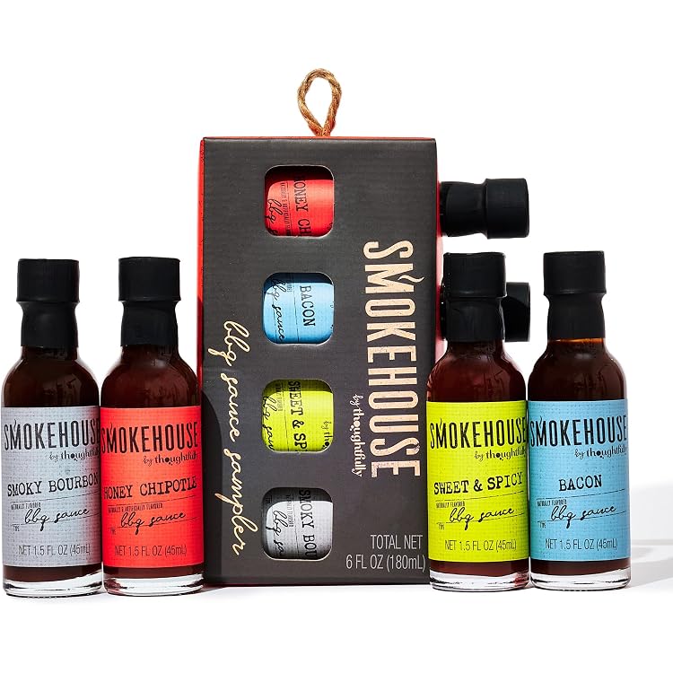 Cape Herb And Spice Smokehouse By Thoughtfully, Ultimate BBQ Sampler Set, Vegan And Vegetarian, Includes A Variety Of Flavorful USA Made BBQ Sauces, Rubs, And Salts For Smoking And Grilling In Sample
