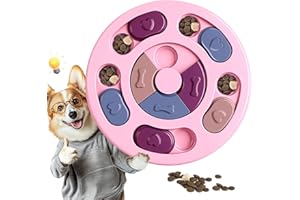 TRIGRAND Juguetes Interactivos para Perros- Intelligence Toy Dog Activity Juego de Estrategia Dog Activity, Entrenamiento IQ, Alivio Ansiedad,Juguetes para Perros Pequeños y Gatos,Rosa