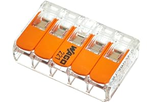 10 bornes enfichables WAGO Compact 5x 0,2-4 mm² avec levier