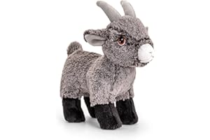Keel Toys KEELECO - Peluche 100% recyclée - Jouet écologique pour Enfant - Peluche Chèvre 20cm - SE1041