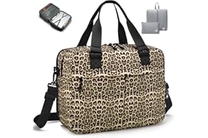 SPAHER Extensible Sac de Voyage Cabine Avion Air France 40x30x15 à 40x30x25 Eurowings Wizzair Bagage Cabine Sac de Maternité Weekend Sport Piscine Femme Homme Bagage à Main avec Pack de Maquillage