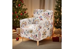 LiveGo Stretch Banquet Armchair Slipcover, Knit Chair Covers with Arms, Non-Slip Waterproof Chair Slipcover for Living Room, Office, Reception, and Pet-Friendly Furniture Protector (Color H)